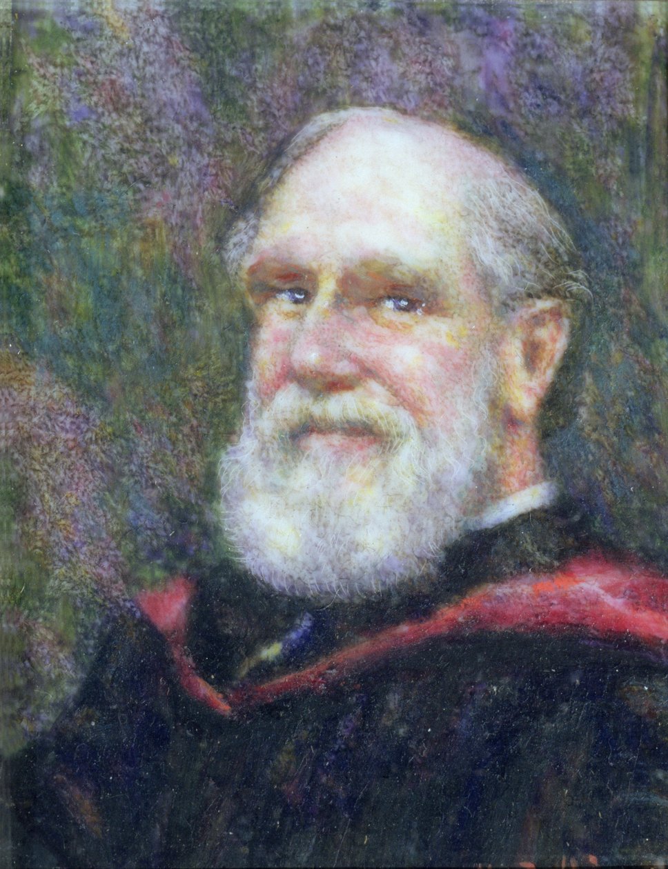 صورة مصغرة لوليام أودلينج (1829-1921) بواسطة مدرسة اللغة الإنجليزية