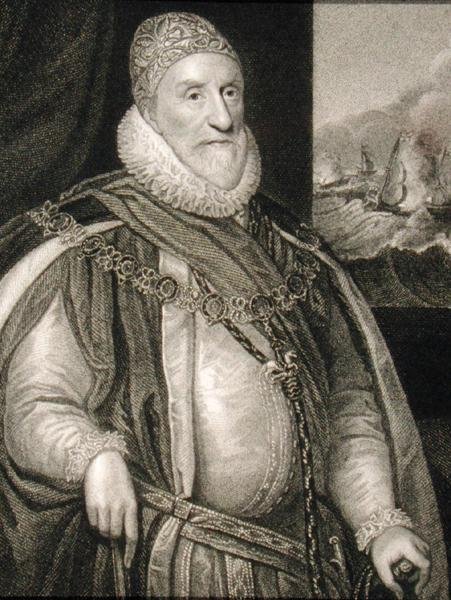 صورة لتشارلز هوارد (1536-1624) ، من "لوحات لودج البريطانية" بواسطة مدرسة اللغة الإنجليزية