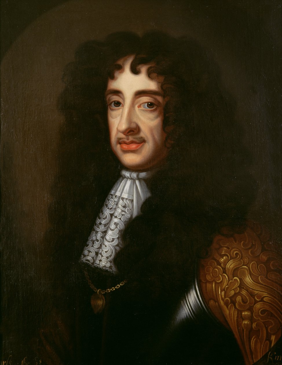 صورة تشارلز الثاني (1630-1685) بواسطة مدرسة اللغة الإنجليزية
