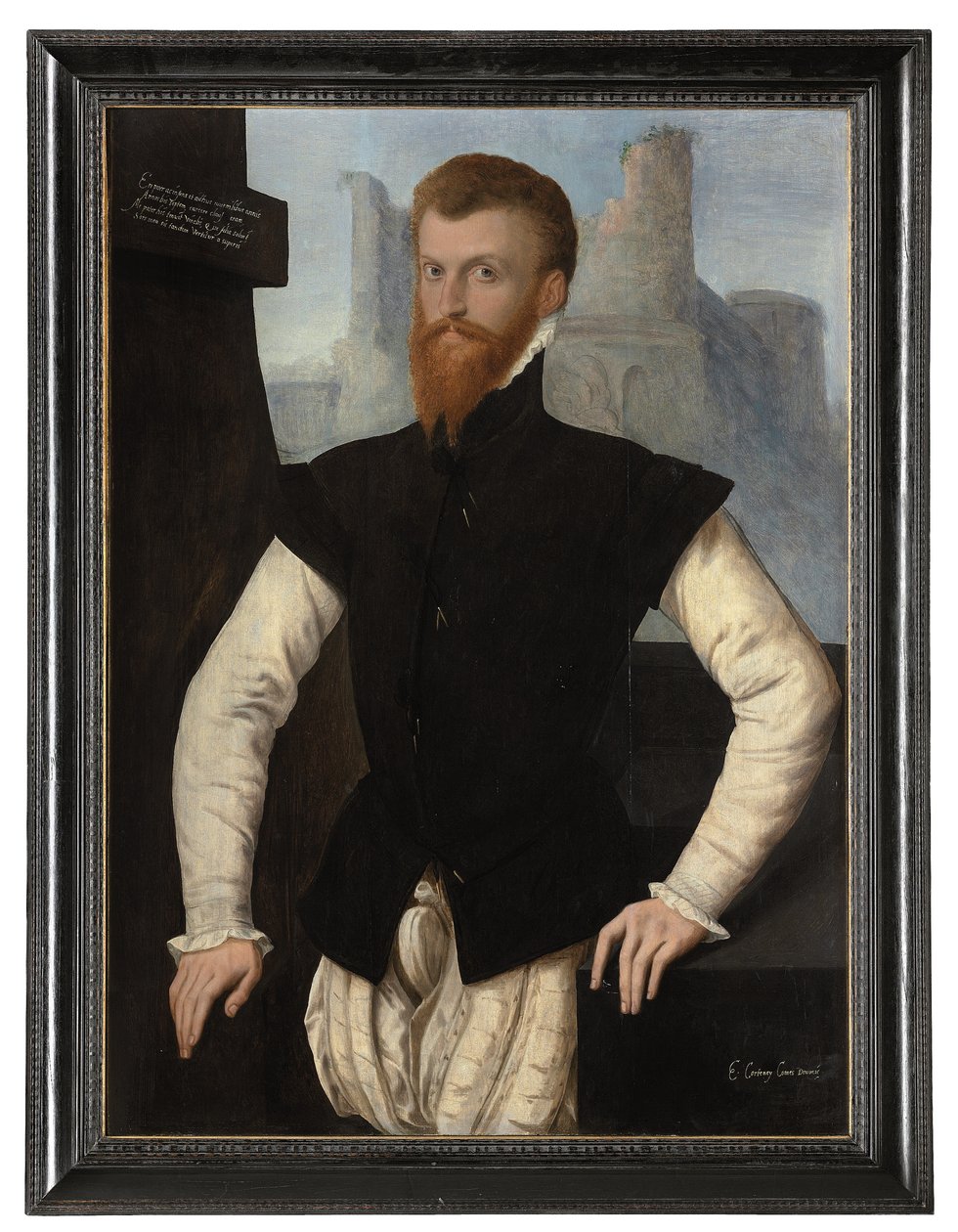 صورة إدوارد كورتيناي ، إيرل ديفون الأول ، c.1555 بواسطة مدرسة اللغة الإنجليزية