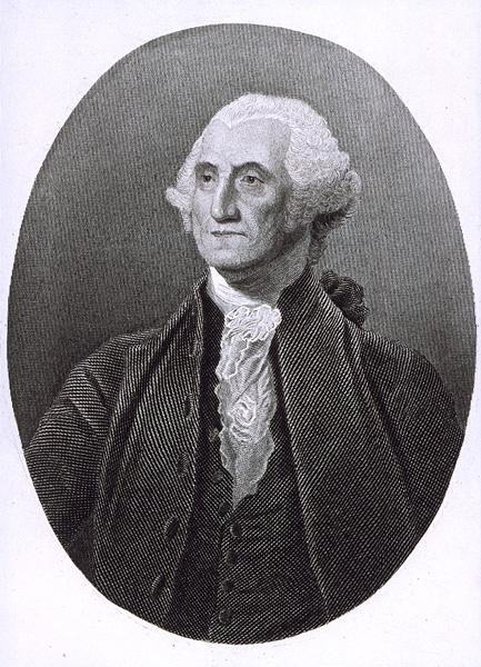 صورة لجورج واشنطن (1732-1799) (نقش) بواسطة مدرسة اللغة الإنجليزية