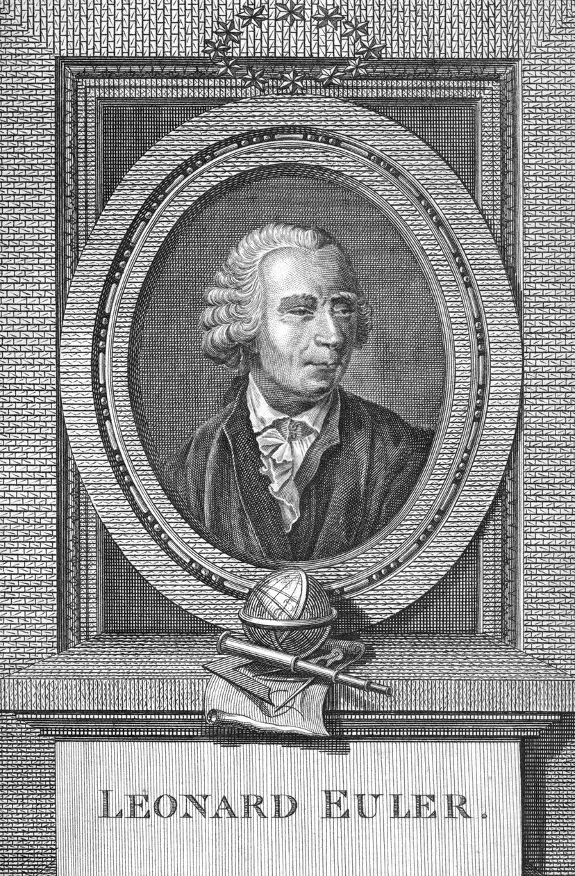 صورة ليونارد أويلر (1707-83) بواسطة مدرسة اللغة الإنجليزية