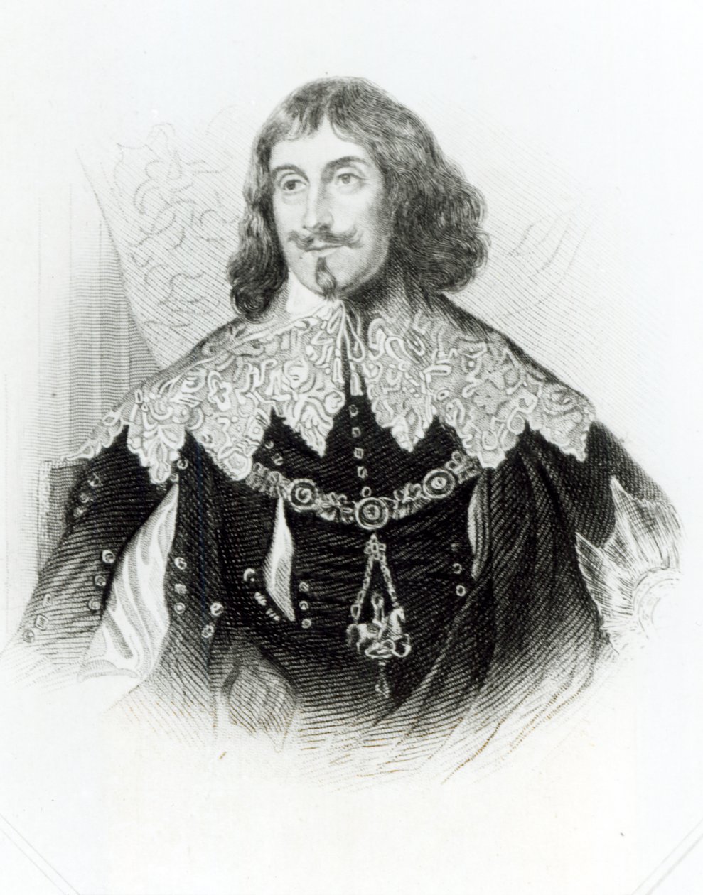 صورة فيليب هربرت (1584-1650) إيرل مونتغمري الأول وإيرل بيمبروك الرابع ، من "صور لودج البريطانية" ، 1823 بواسطة مدرسة اللغة الإنجليزية