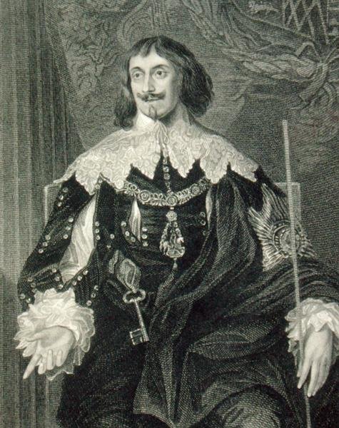 صورة لفيليب هربرت (1584-1650) إيرل مونتغمري الأول ، من "لوحات لودج البريطانية" بواسطة مدرسة اللغة الإنجليزية