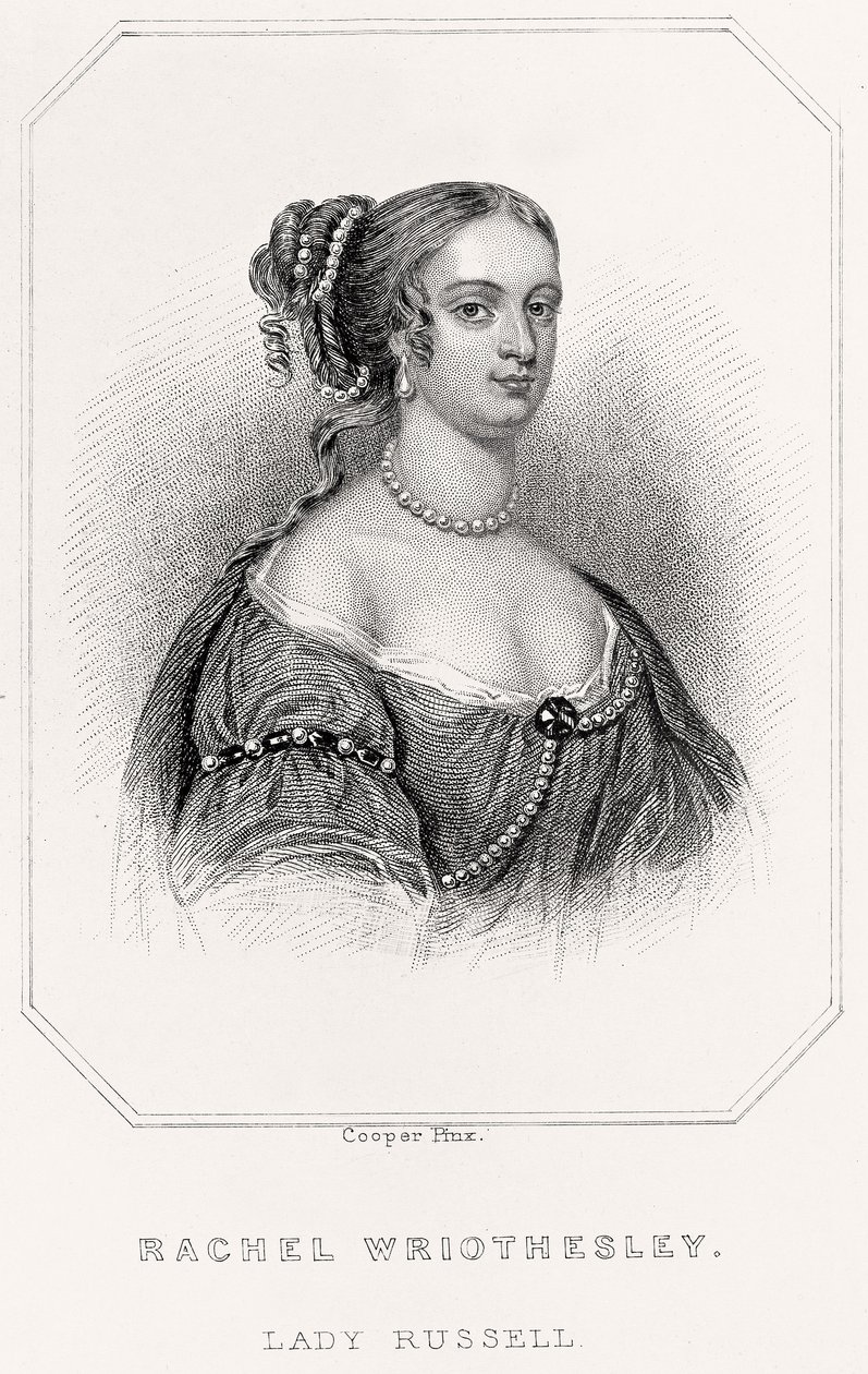 صورة لراشيل وريوزلي ، سيدة راسل ، 1835 بواسطة مدرسة اللغة الإنجليزية