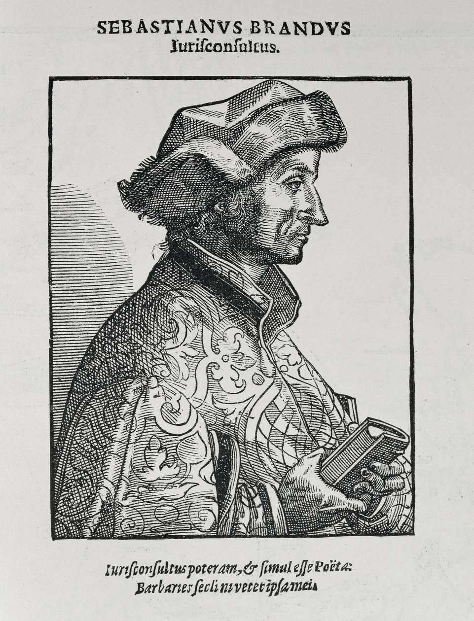 صورة سيباستيان برانت (c.1458-1521) من السرد والتاريخ النقدي لأمريكا ، حرره جاستن وينسور ، لندن ، 1886 بواسطة مدرسة اللغة الإنجليزية