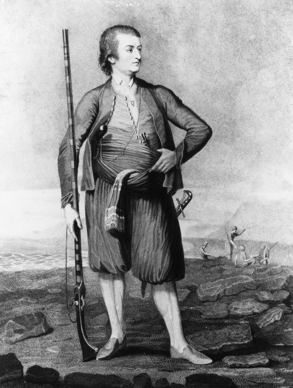 صورة توماس هوارد (1747-1791) ، إيرل إفينجهام ، في رحلاته ، 1790 بواسطة مدرسة اللغة الإنجليزية