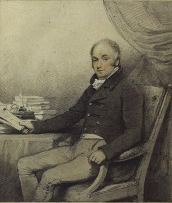 صورة ويليام رالف كارترايت (1771-1847) ، عضو البرلمان ، من أينهو بارك ، نورثهامبتونشاير (ألوان مائية وقلم رصاص على ورق) بواسطة مدرسة اللغة الإنجليزية