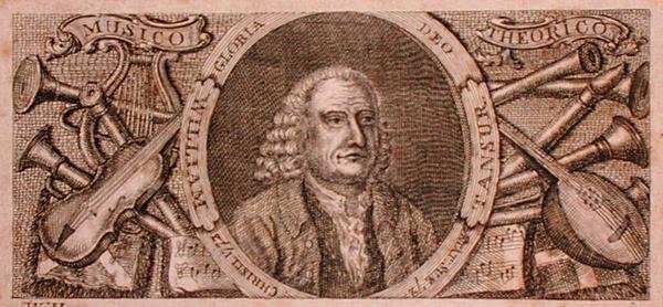 صورة لوليام تنصور (1706-83) في مكتبته (نقش) بواسطة مدرسة اللغة الإنجليزية