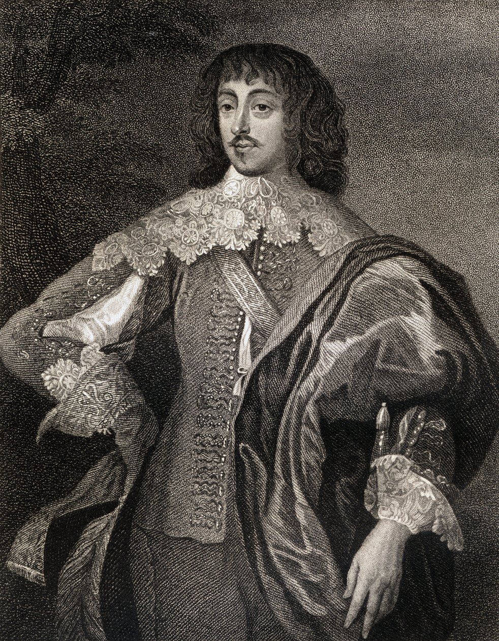 صورة ويليام فيليرز (1613-43) فيكونت غرانديسون ، من نزل بورتريتس البريطانية ، 1823 بواسطة مدرسة اللغة الإنجليزية