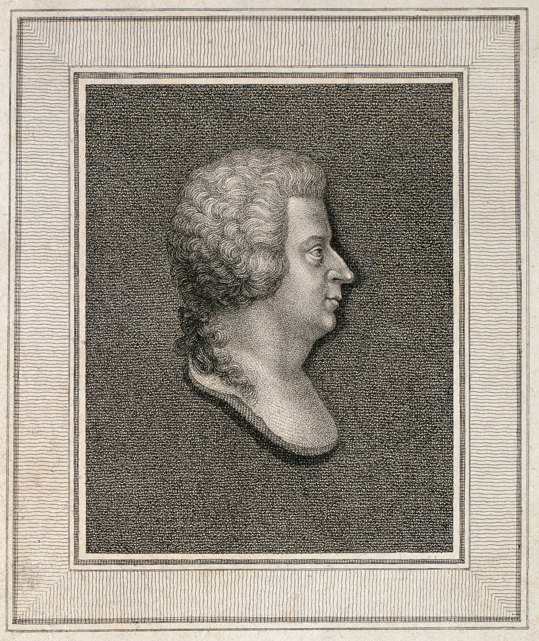 صورة فولفجانج أماديوس موتسارت (1756-1991) ، نُشرت عام 1814 بواسطة مدرسة اللغة الإنجليزية