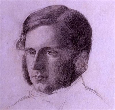 صورة لرجل نبيل ، حوالي 1840 (طباشير أسود على ورق) بواسطة مدرسة اللغة الإنجليزية