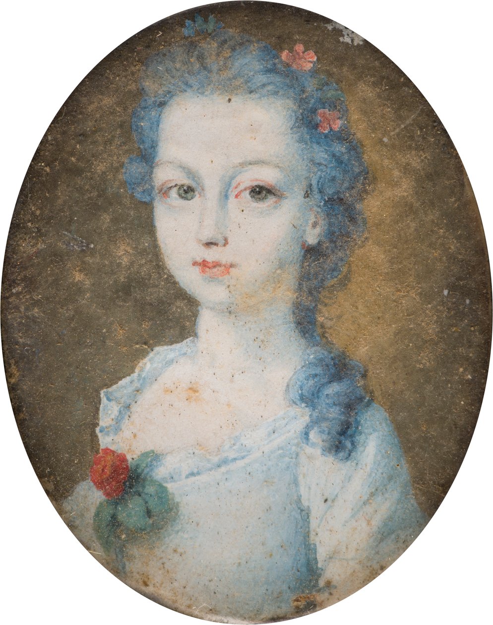 صورة لسيدة ، ربما مارغريت ، كونتيسة كورك (1710-1758) ، 1705-58 (زيت على قماش) بواسطة مدرسة اللغة الإنجليزية