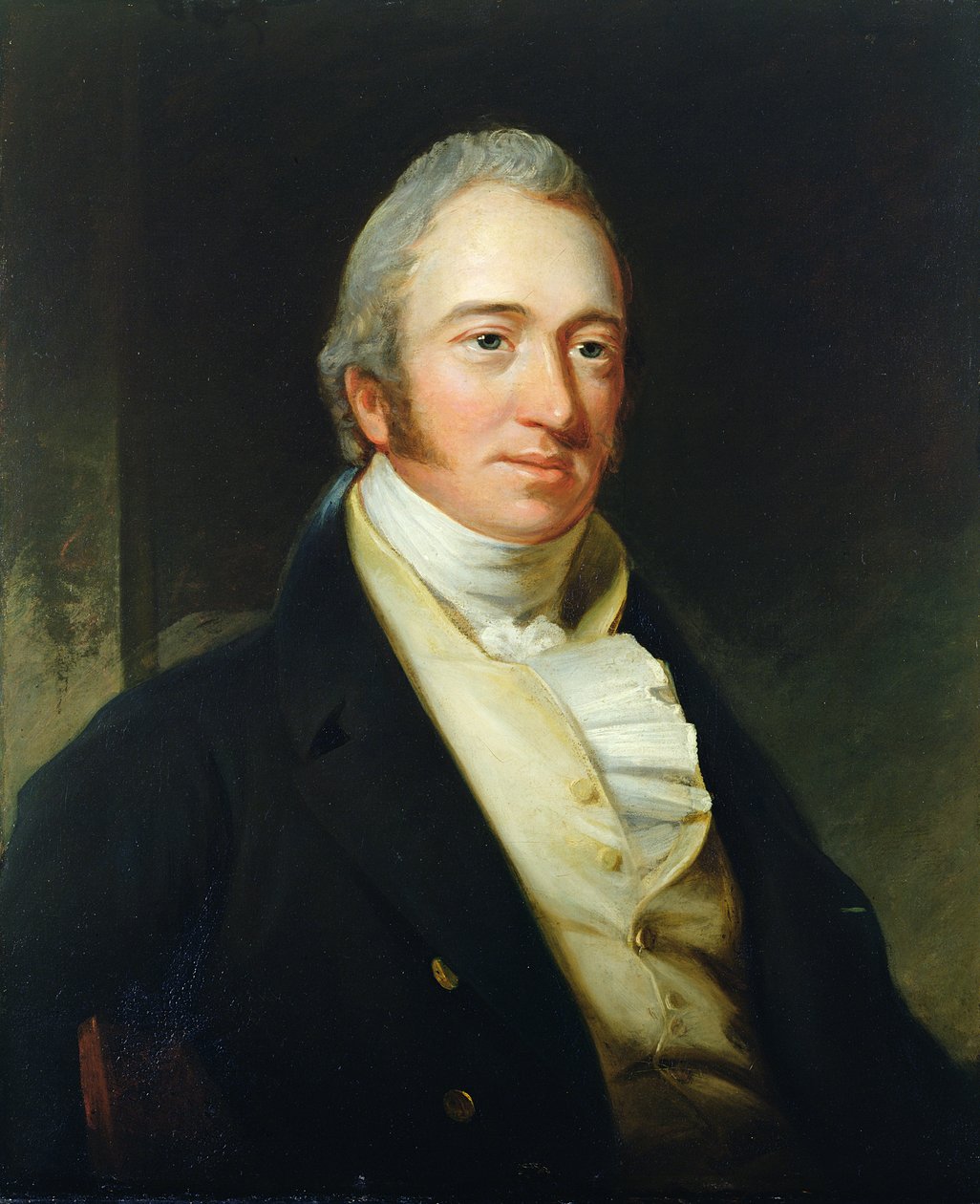 Portrait of the Rt. Hon. Silver Oliver (d.1799) (oil on canvas) بواسطة مدرسة اللغة الإنجليزية