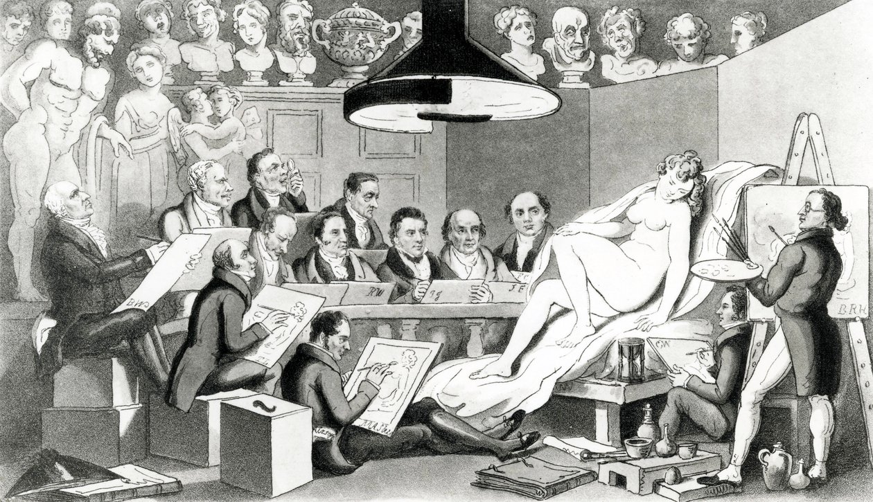 RAs of Genius ينعكس على الخط الحقيقي للجمال في Life Academy Someset House ، الذي نشرته Sherwood ، Jones & Co. ، 1824 بواسطة مدرسة اللغة الإنجليزية