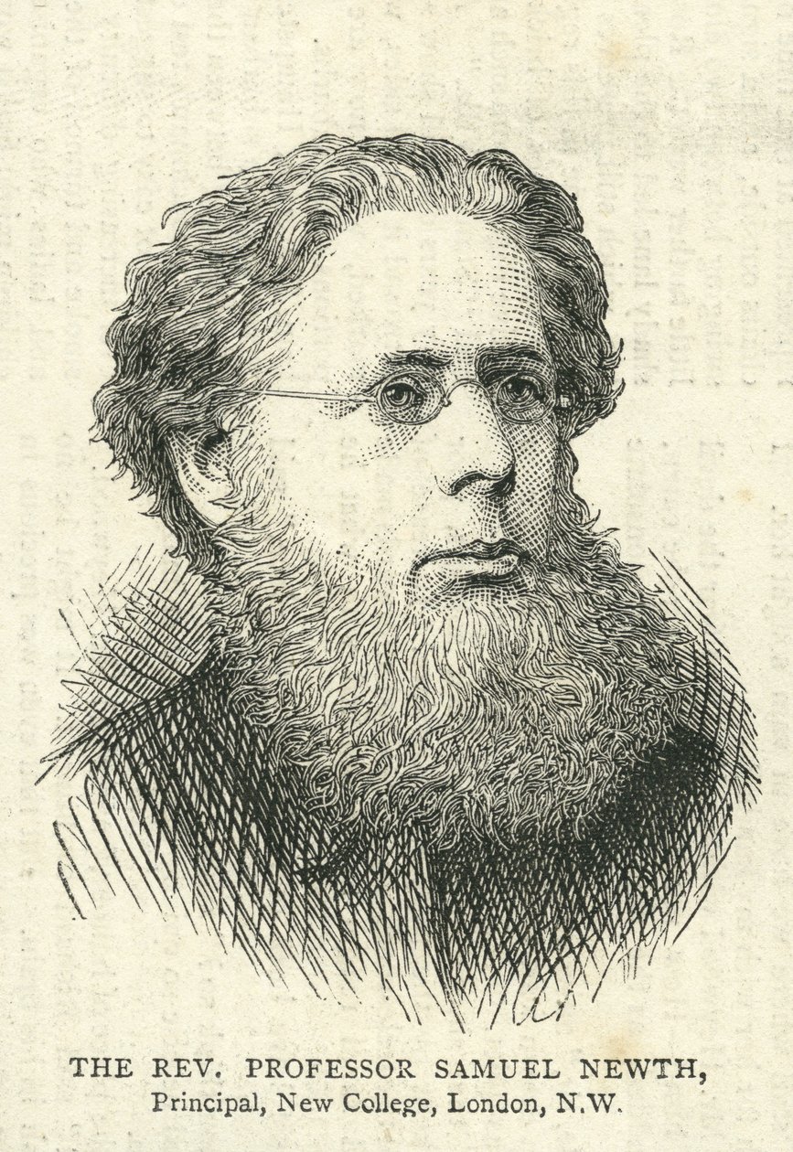 القس صموئيل نيث (1821–1898) ، رسم توضيحي من الجرافيك في 10 يوليو 1875 بواسطة مدرسة اللغة الإنجليزية