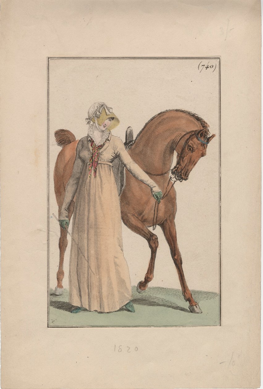 فستان الركوب ، 1806 بواسطة مدرسة اللغة الإنجليزية