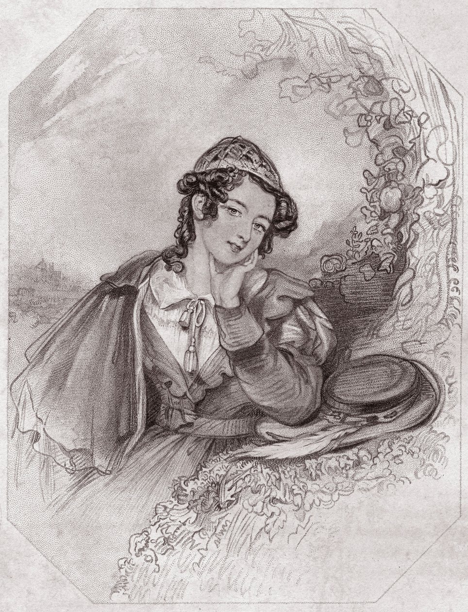 روزاليندي ، ابنة الدوق العجوز (كما يحلو لك) روزاليند ، ابنة ديوك سينيور (كما تحبها) في - "" معرض شكسبير النسائي ، مجموعة من 45 صورة جادة لفنانين من أوائل لندن ، غنية بالإشعارات النقدية والأدبية " "" ci بواسطة مدرسة اللغة الإنجليزية