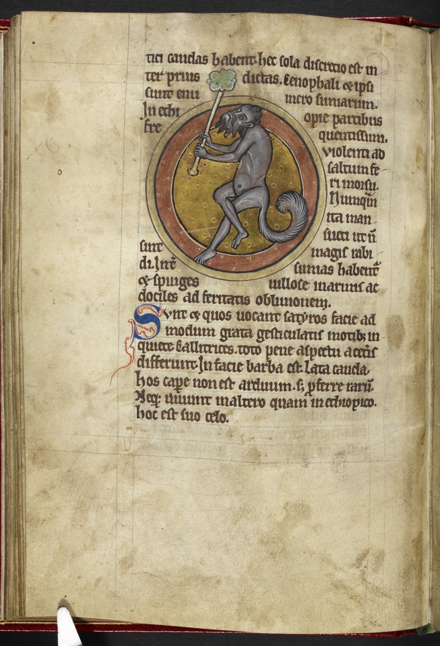 Royal MS 12 C XIX ، f.15v Satyr ، من 