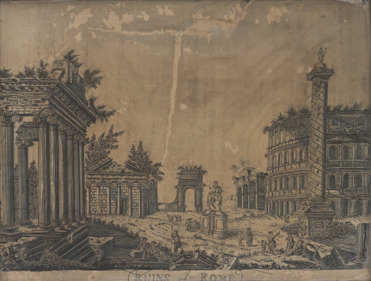 أطلال روما ، 1780s بواسطة مدرسة اللغة الإنجليزية