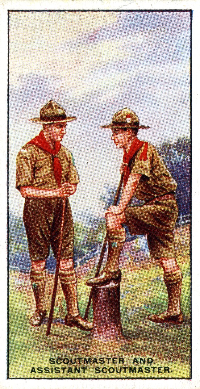 Scoutmaster ومساعد Scoutmaster ، 1929 بواسطة مدرسة اللغة الإنجليزية