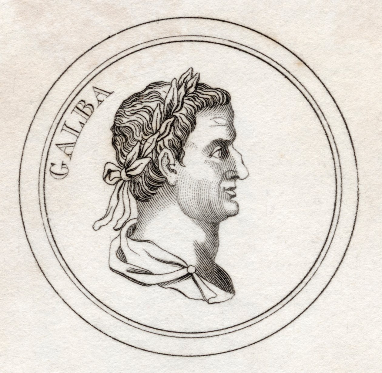 Sulpicius Galba ، من قاموس كراب التاريخي ، نُشر عام 1825 بواسطة مدرسة اللغة الإنجليزية