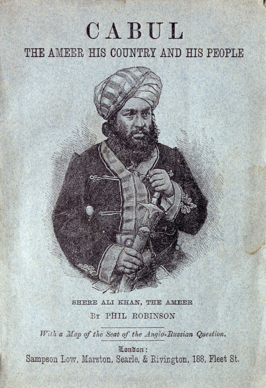شير علي خان ، أمير أفغانستان ، 1878 بواسطة مدرسة اللغة الإنجليزية