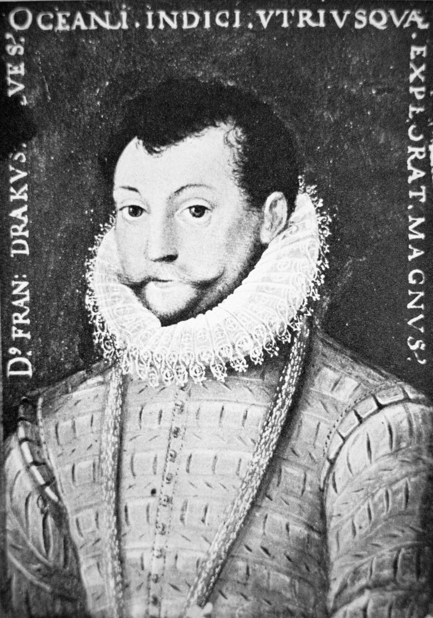Sir Francis Drake (engraving) بواسطة مدرسة اللغة الإنجليزية