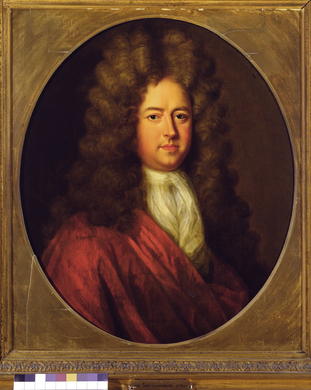 السير جون جاسكوين ، البارون الخامس (1661-1728) (زيت على قماش) بواسطة مدرسة اللغة الإنجليزية