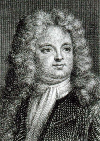 السير ريتشارد ستيل (1672-1729) (نقش) بواسطة مدرسة اللغة الإنجليزية