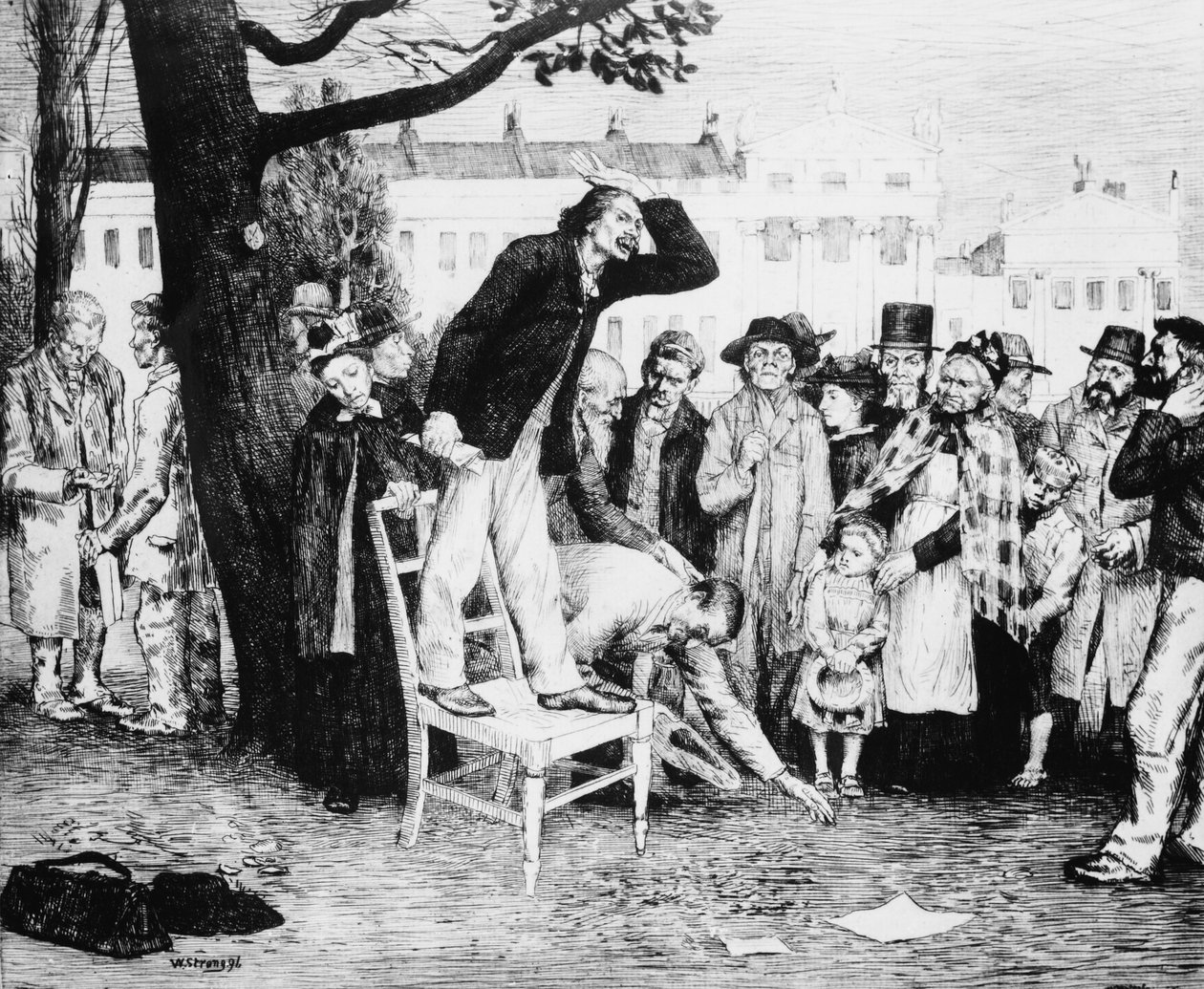 متحدث اشتراكي ، نقشه دبليو سترونج ، 1891 بواسطة مدرسة اللغة الإنجليزية