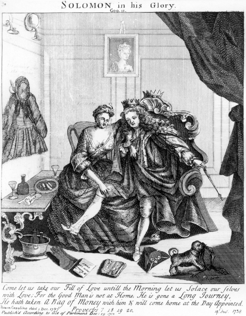 سليمان في مجده ، حوالي 1738 بواسطة مدرسة اللغة الإنجليزية
