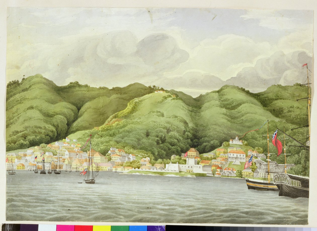 سانت توماس ، c.1832 (مرحاض على ورق) بواسطة مدرسة اللغة الإنجليزية