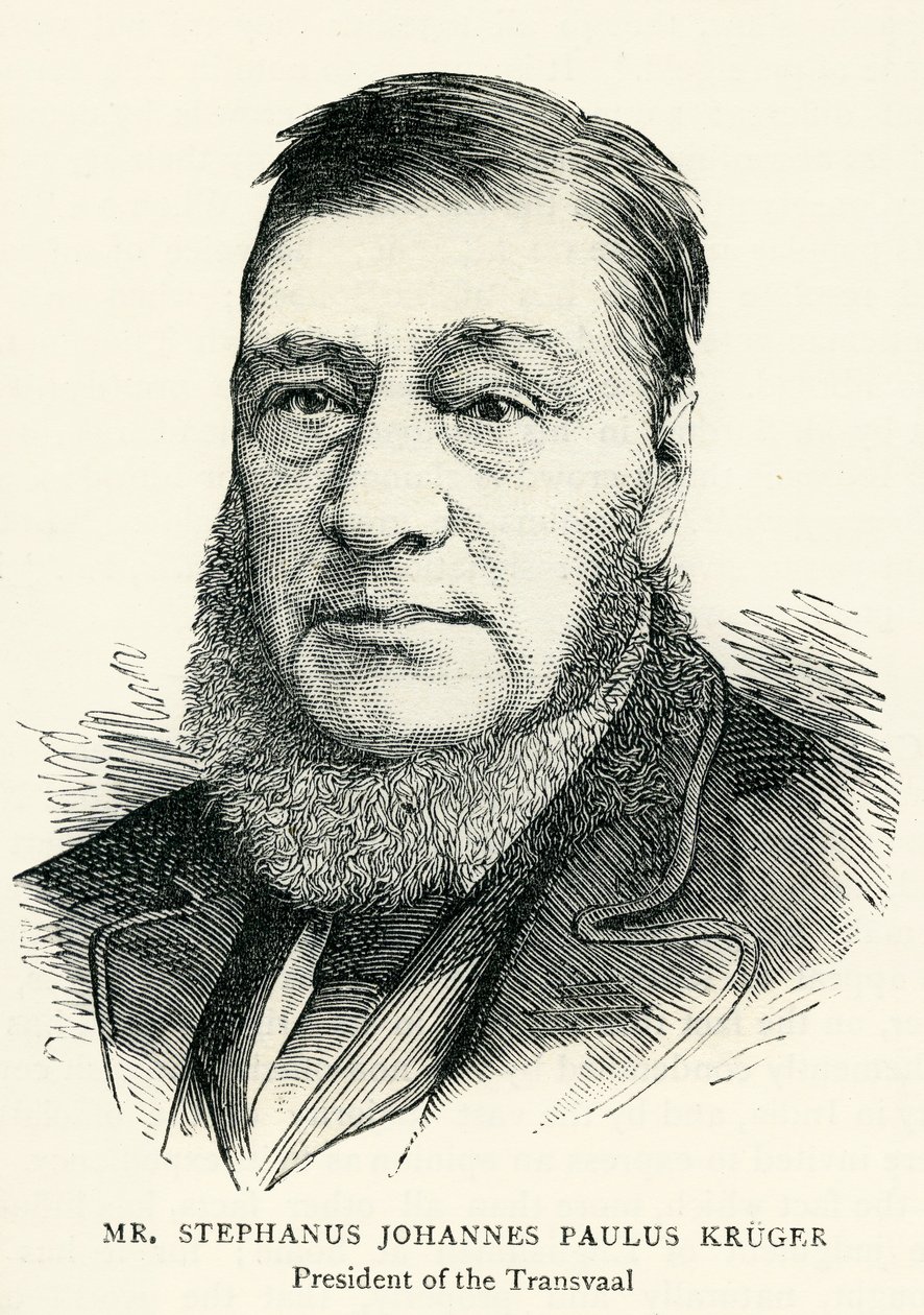 ستيفانوس يوهانس باولوس كروجر (1825-1904) رسم توضيحي للرسومات بواسطة مدرسة اللغة الإنجليزية