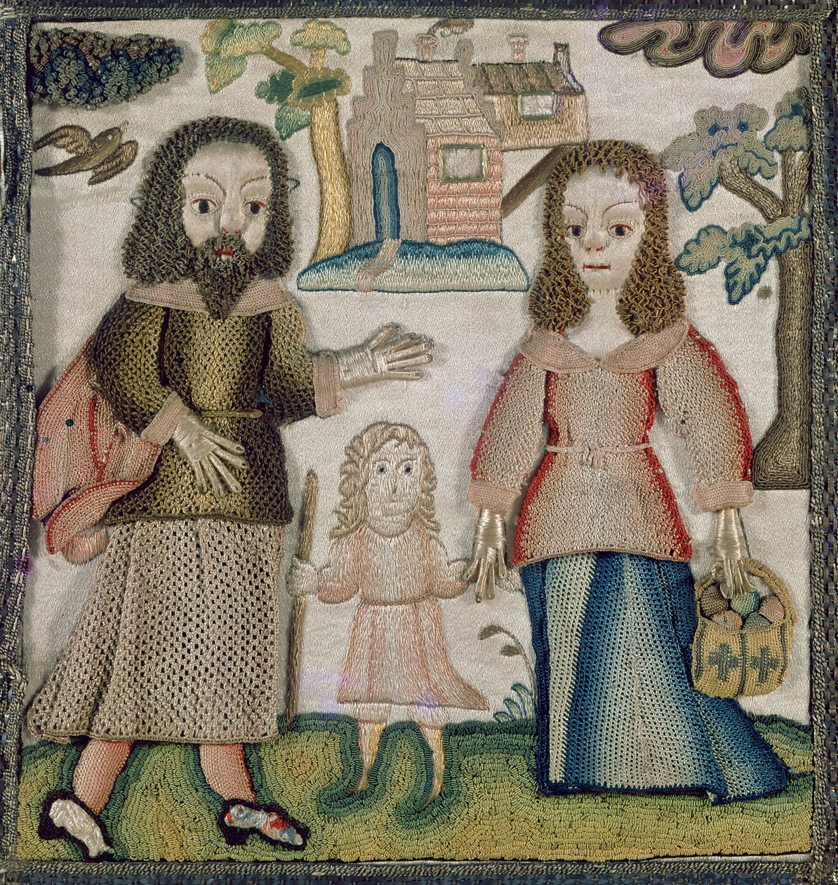 النعش Stumpwork ، الإنجليزية ، c.1660 بواسطة مدرسة اللغة الإنجليزية