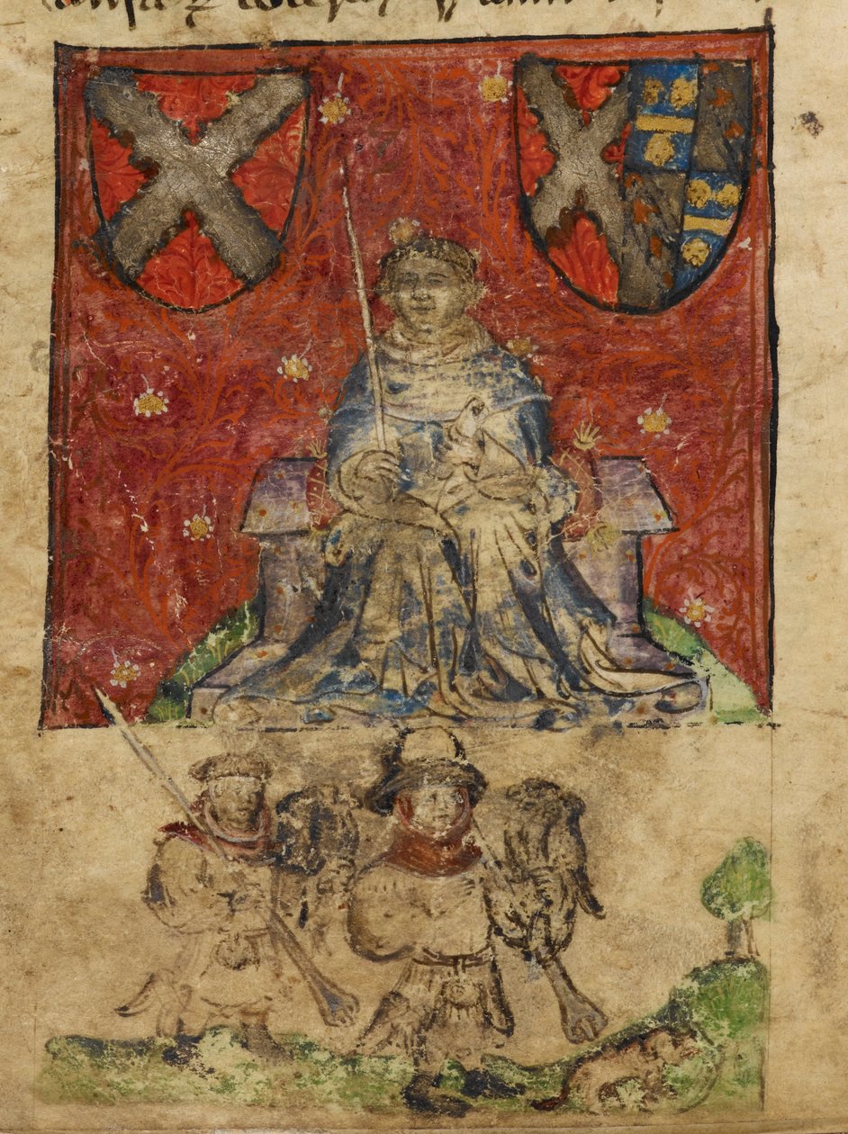 Symmachus ، رسم توضيحي من كتاب Kerdeston Hawking: مجموعة من الرسائل عن الصقور ، حوالي 1430-45 (ورق) بواسطة مدرسة اللغة الإنجليزية