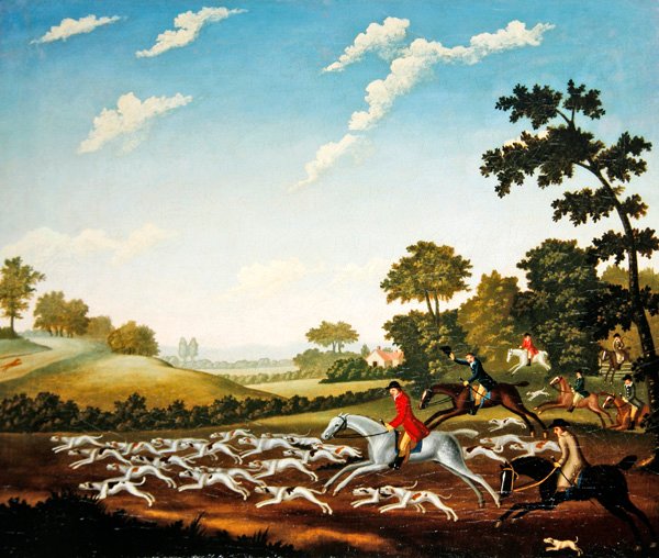 تشيس ، 1770 (زيت على قماش) بواسطة مدرسة اللغة الإنجليزية