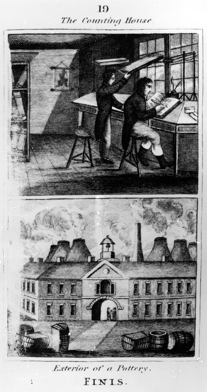 The Counting House ، 1827 بواسطة مدرسة اللغة الإنجليزية