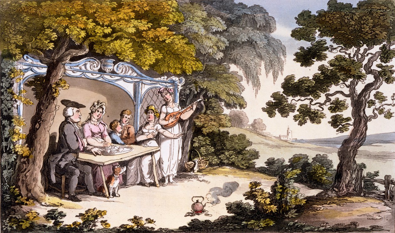 التائب العادل ، من مستودع أكرمان للفنون 1817 (نقش يدوي) بواسطة مدرسة اللغة الإنجليزية