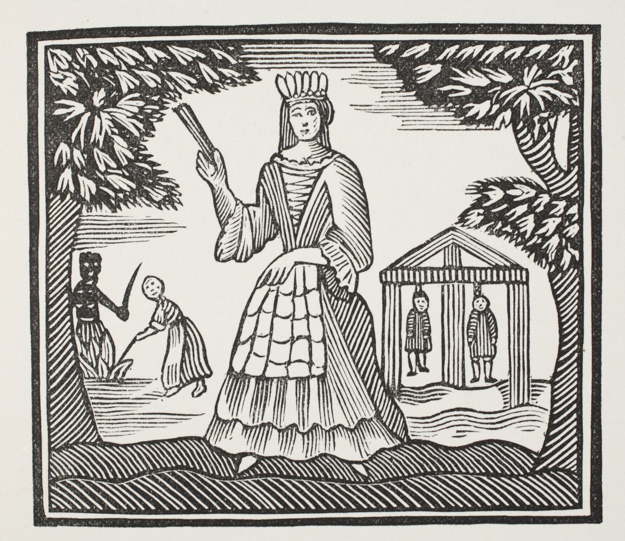 The Fortunes and Misfortunes of Moll Flanders ، الذي ولد في نيوجيت ، توضيح من كتب الفصل الثاني من القرن الثامن عشر من قبل جون أشتون ، حانة. 1882 بواسطة مدرسة اللغة الإنجليزية
