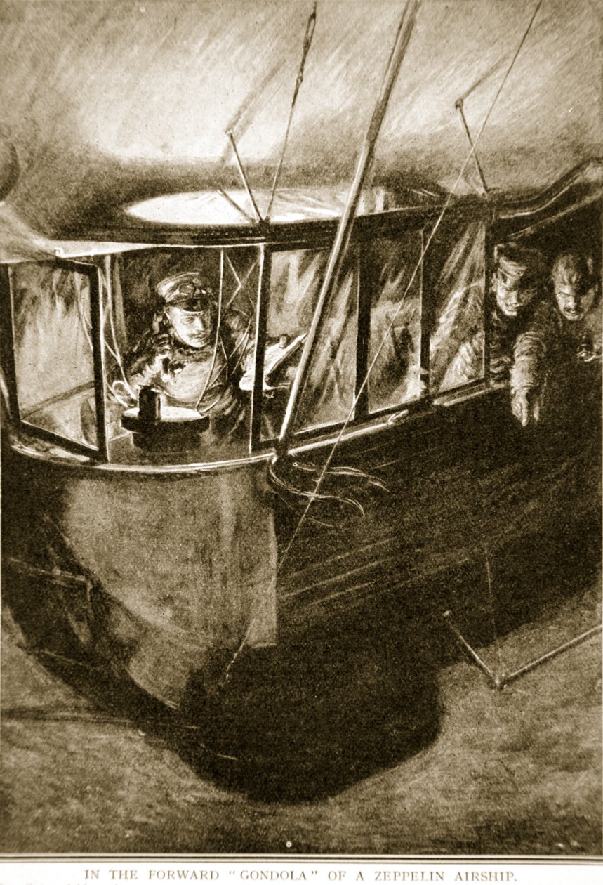جندول أمامي منطاد زيبلين ، 1914-1919 بواسطة مدرسة اللغة الإنجليزية