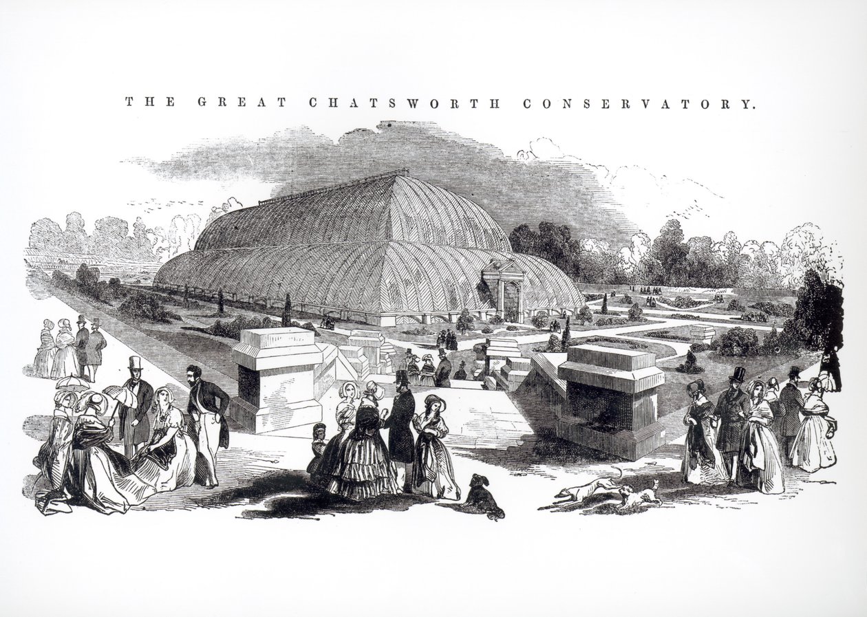 المعهد الموسيقي الكبير في تشاتسورث ، 1844 بواسطة مدرسة اللغة الإنجليزية