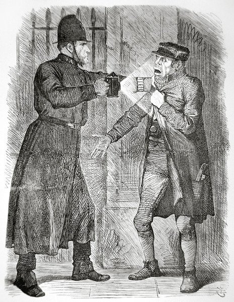 العلاج `` الإجرامي المعتاد '' ، نُشر في 8 أبريل 1869 (نقش) بواسطة مدرسة اللغة الإنجليزية