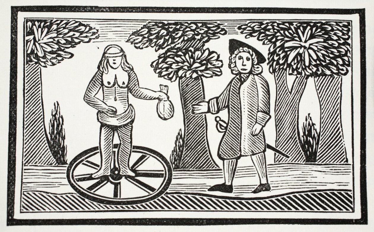 تاريخ Fortunatus ، توضيح من كتب الفصل الثاني عشر للكاتب جون أشتون ، حانة. 1882 بواسطة مدرسة اللغة الإنجليزية