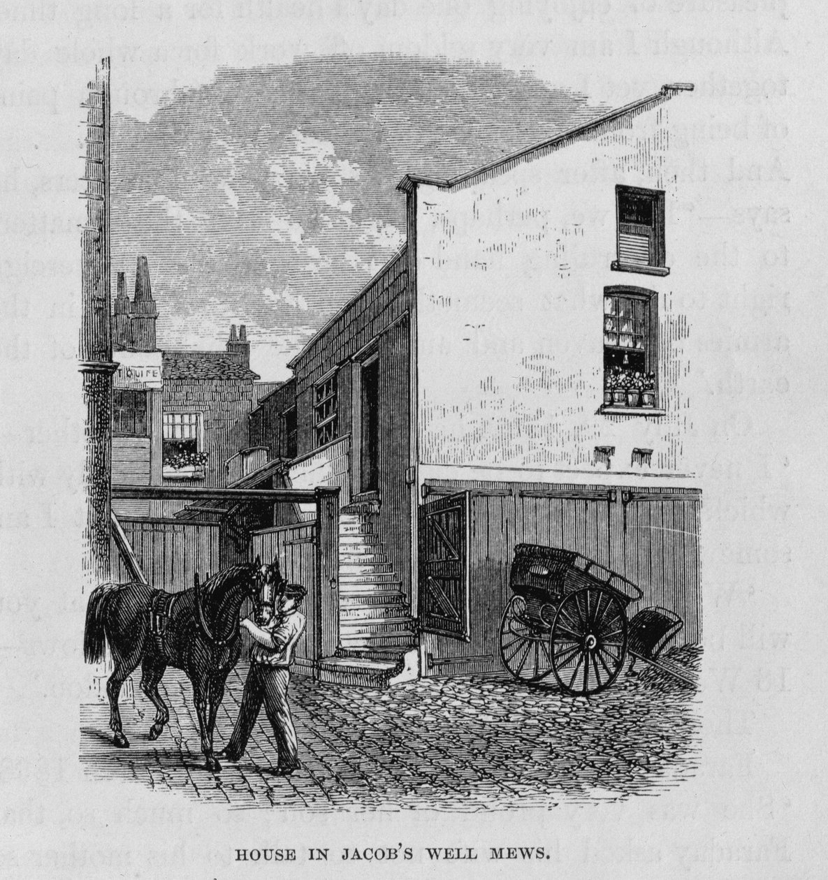 المنزل في بئر يعقوب ميوز حيث ولد مايكل فاراداي (1791-1867) بواسطة مدرسة اللغة الإنجليزية