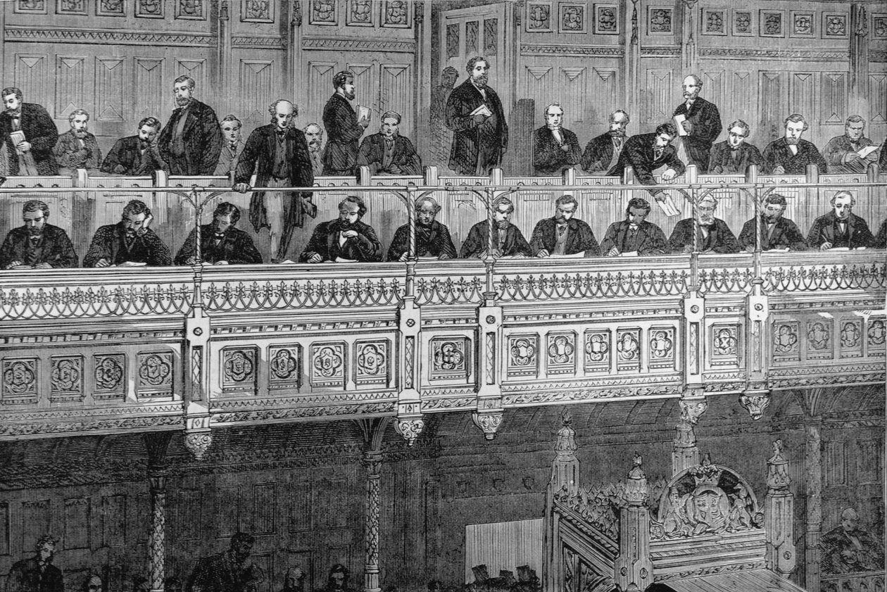 مجلس العموم: معرض المراسلين ، من "أخبار لندن المصورة" ، 18 فبراير 1882 بواسطة مدرسة اللغة الإنجليزية