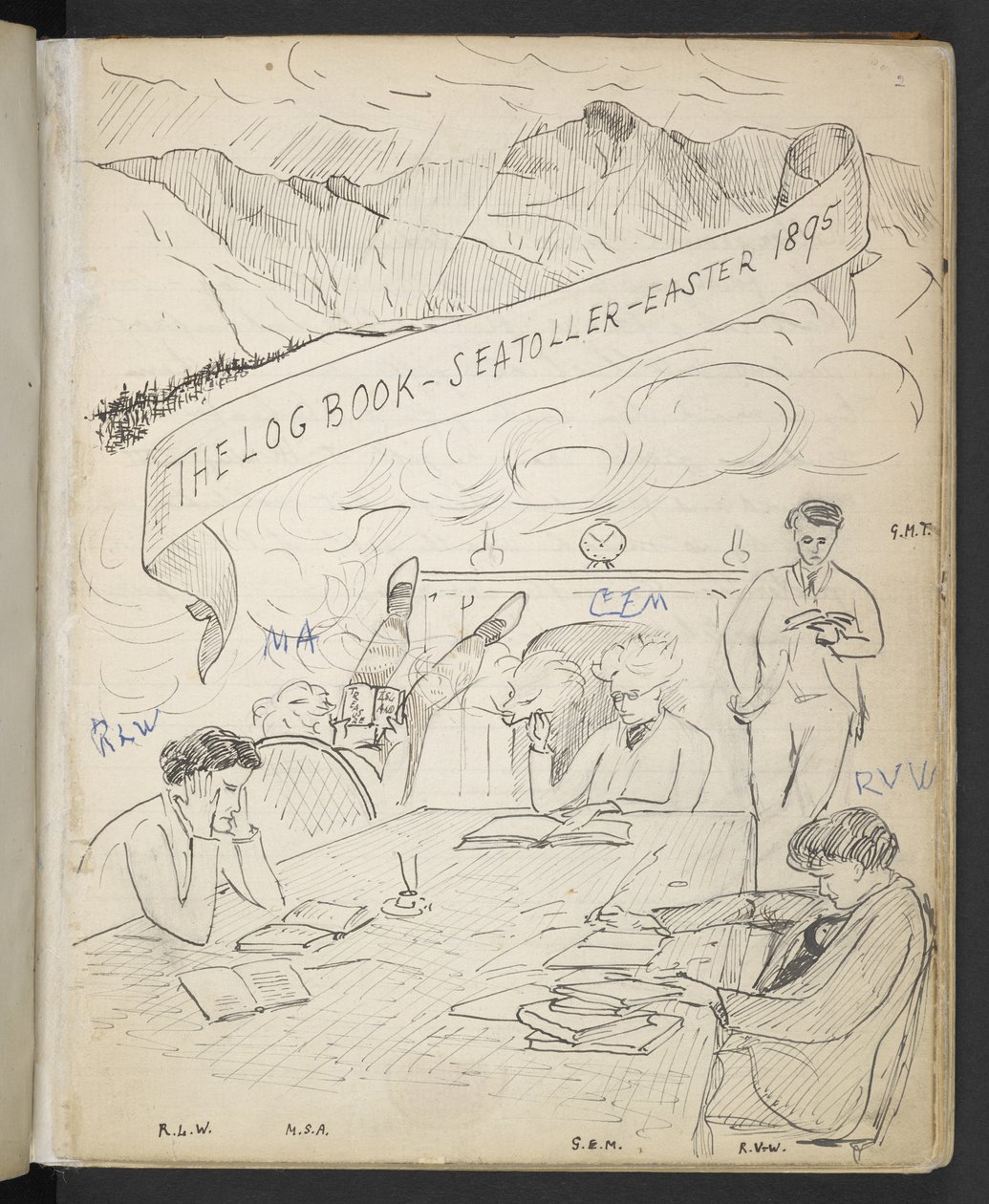 كتاب السجل ، Seatoller ، عيد الفصح 1895 (قلم وحبر على ورق) بواسطة مدرسة اللغة الإنجليزية