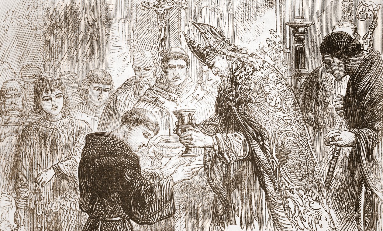 رسامة لوثر للكهنوت ، توضيح من تاريخ البروتستانتية بقلم جيمس أيتكين ويلي (1808-1890) ، حانة. 1878 بواسطة مدرسة اللغة الإنجليزية