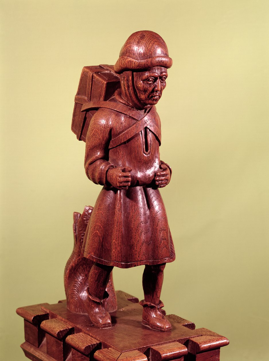 بائع متجول Swaffham ، c.1462 (الخشب) بواسطة مدرسة اللغة الإنجليزية