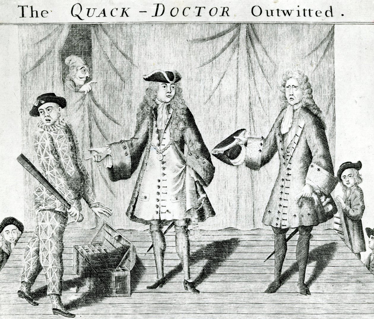 The Quack Doctor Outwitted ، الذي نشره Sutton Nichols ، 1558 بواسطة مدرسة اللغة الإنجليزية